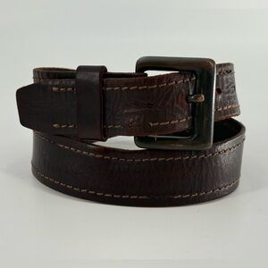 Vintage Brown Leather Belt 30/32‎
